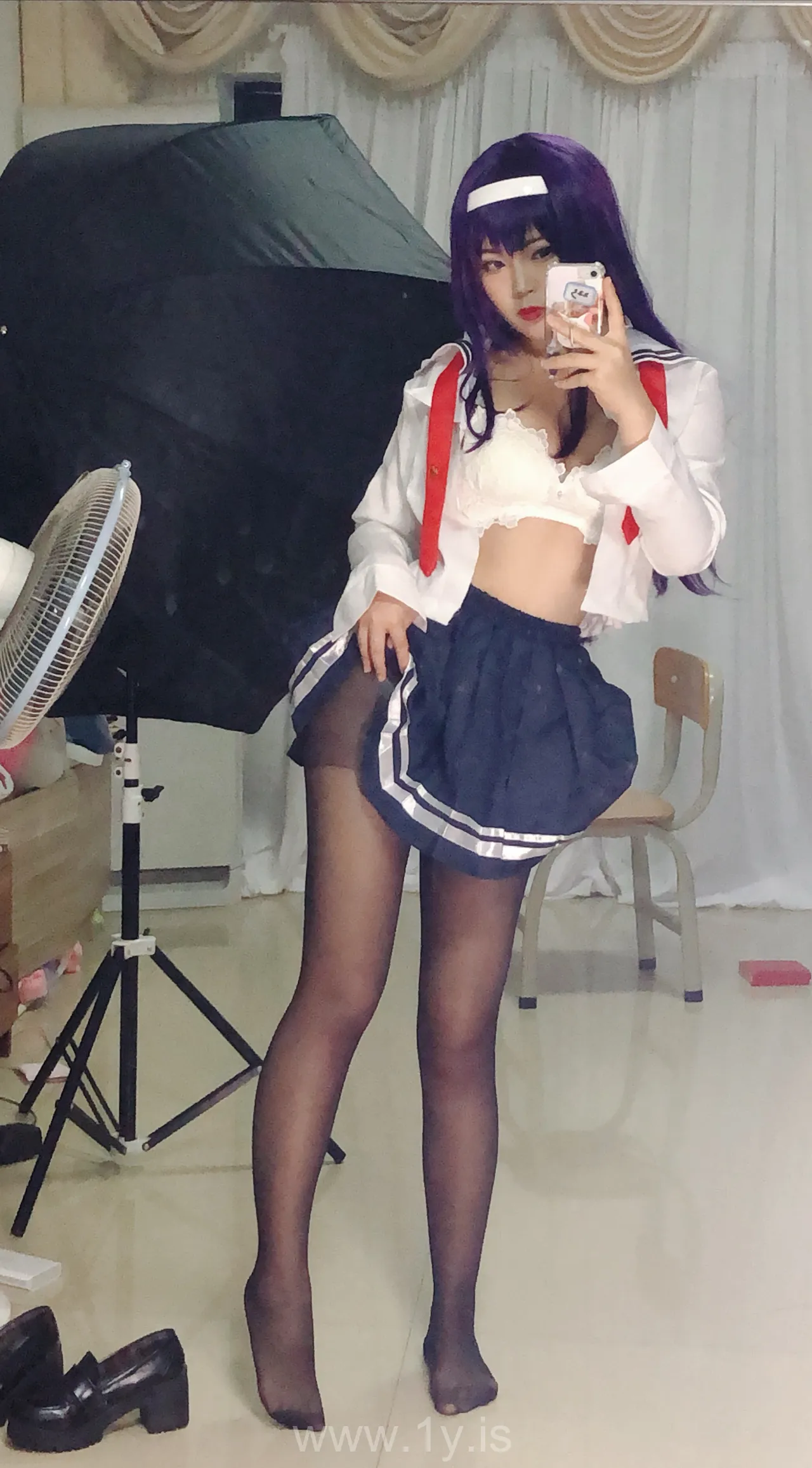 Coser@白烨 NO.020 学姐校服自拍